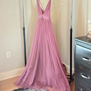 Luxxel Mauve Backless Dress